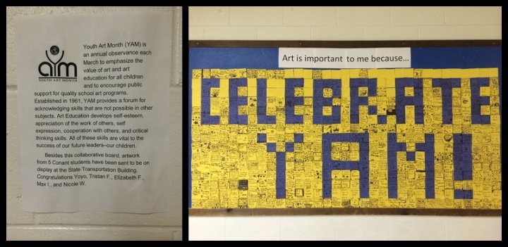 Youth Art Month Collaborative Display